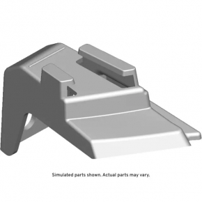 Rear bumper mount left under the lamp Chevrolet Equinox 10-17