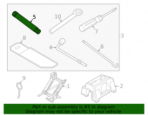Kia Sorento 10-15 Wheel Spanner Extension