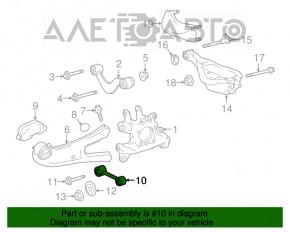 Lower rear left control arm Lexus RX350 RX450h 16-22