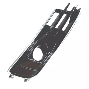 Front bumper grille right Audi A6 C7 16-18 under radar, black gloss