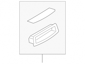Audi A6 C7 12-18 rear seat heating control buttons with trim