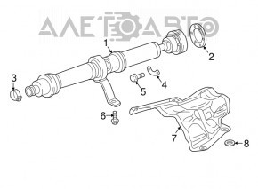 Propeller shaft Audi Q7 16-18 2.0T microcracks