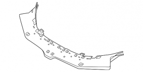 BMW 7 G70 23-26 M Sport front bumper upper trim