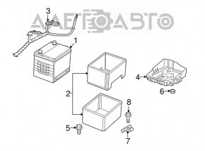 Battery tray Jeep Compass 11-13