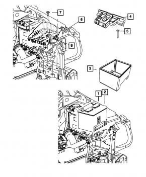 Battery tray Jeep Patriot 11-17