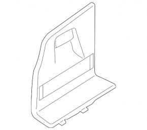 Arch trim left rear lower BMW 4 F36 15-20 Gran Coupe, black