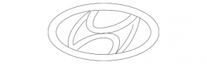 Central cap for Hyundai Sonata 15-19 rim chrome 60/55mm