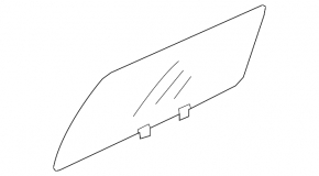 Mitsubishi Outlander rear right door glass, 16-22 tinted