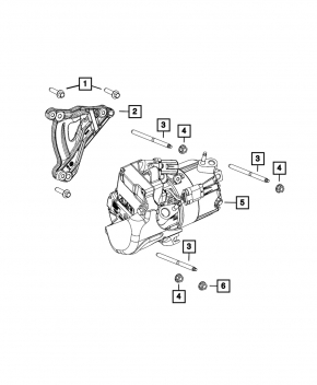 Jeep Grand Cherokee WL 22-25 PHEV Air Conditioning Compressor Bracket