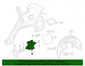 Fuel filler flap lock Toyota Highlander 20-22 hybrid