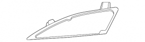 Reflector rear left Lexus RX350 RX450h 20-22