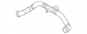 Ventilation tube from oil separator Porsche Panamera 10-16 4.8