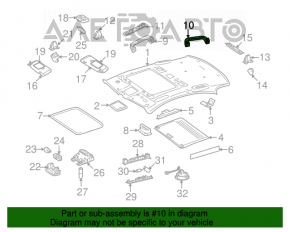 Mercedes W221 rear ceiling handle
