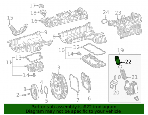 Oil filter housing cover Mercedes W167 GLE 450 20-23 3.0h