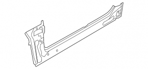 Body threshold metal with front pillar left Ford Focus mk3 11-18