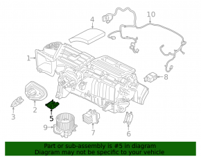 Actuator motor heater drive air conditioner Ford Mustang mk6 15-
