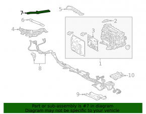 Inverter bracket upper Lexus RX450h 16-22