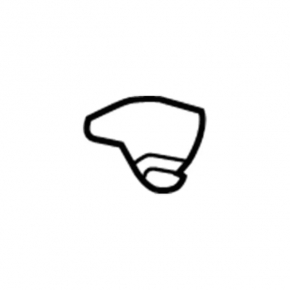 Driver's visor mounting hook Ford Explorer 16-19 black