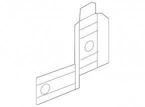 Rear bumper bracket left Mazda CX-5 22-25 on amplifier