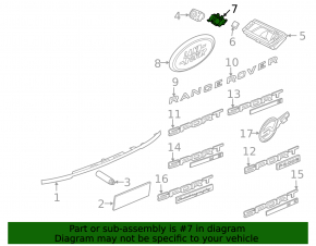 Land Rover Range Rover 2021 Rear View Camera Mount
