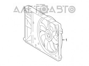 Diffuser radiator shroud assembly Toyota Camry v70 18-24 hybrid