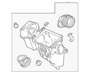 Air filter housing assembly Honda CRV 20-22 hybrid