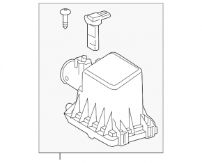 Toyota Prius 50 16-22 Air Filter Housing Upper Cover