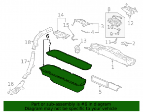 Honda Accord 18-22 2.0 hybrid battery housing, lower part