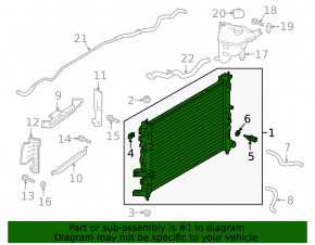 Radiator cooling water Infiniti QX50 19-20 without gearbox cooling