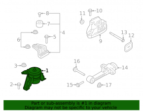 Engine mount right Hyundai Tucson 16-21 1.6T, 2.0