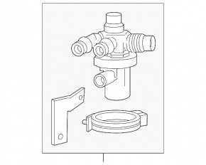 Chevrolet Volt 11-13 Battery Cooling System Valve No Bracket