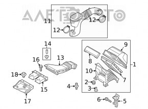 Air filter housing Hyundai Santa FE 19-20 2.4 KOR