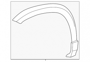 Front right fender arch trim VW Taos 22-25