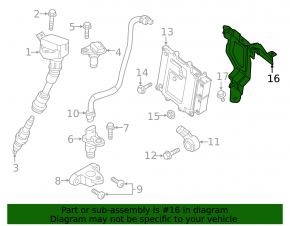 Bracket ECU Engine Computer Volvo XC40 19-22