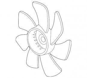 Cooling Fan Impeller Right Honda HR-V 16-22