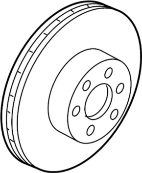 Rear right brake disc Nissan Leaf 11-17