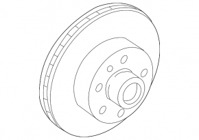 Rear right brake disc Nissan Leaf 11-17
