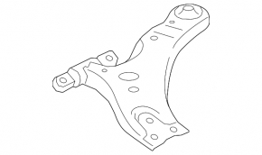 Lower control arm front right Toyota Highlander 08-13