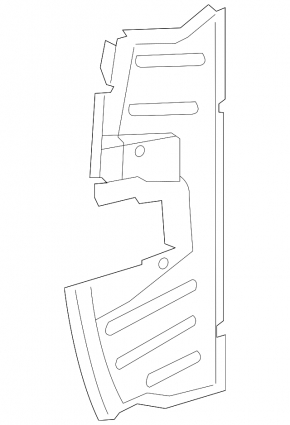 Right radiator deflector Audi A7 16-18 S-line, 3.0