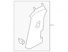 Upper center pillar trim, left, Audi E-Tron 19-23, gray