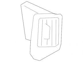 Right center pillar air duct deflector BMW X7 G07 19-22 Mokka