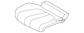 BMW X7 G07 19-22 leather, black, 2nd row seat upholstery, right lower