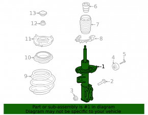 Front left shock absorber Kia Sorento 21-25 HEV