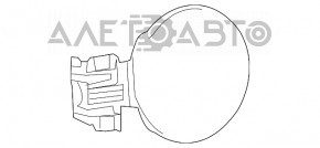 Lexus RX350 RX450h 10-15 Fuel Filler Door