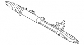 Steering rack Audi Q7 4L 10-15 shells on the shaft