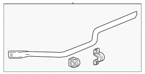 Rear stabilizer GMC Terrain 18- FWD