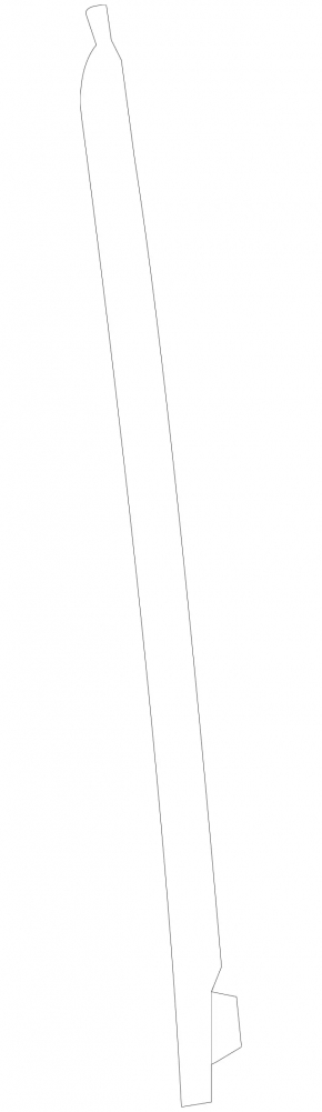 Glass guide for rear right door Mercedes X164 GL