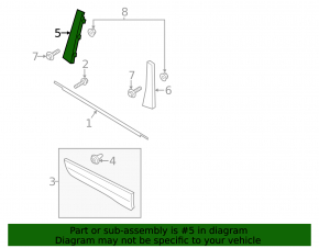 Door trim side rear right Ford Escape MK3 13-19 front