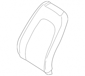 Headrest rear left Lincoln MKZ 13-16 leather black