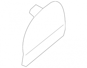 Ford Edge 19- Rear Bumper Tow Hook Cap